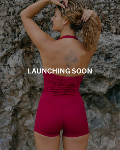 The Halter Top - CHERRY