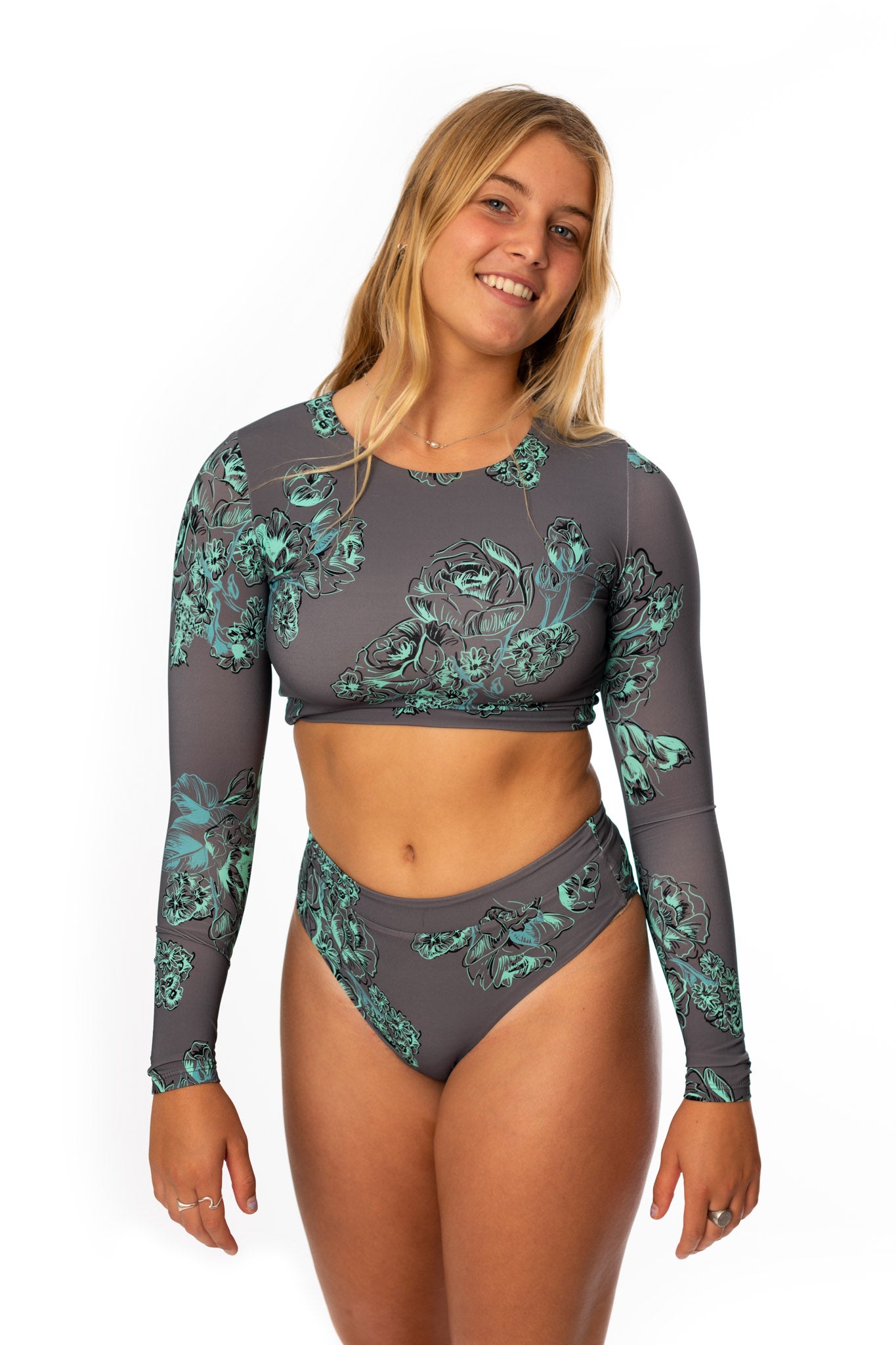 The Riptide Surf Top - Peony